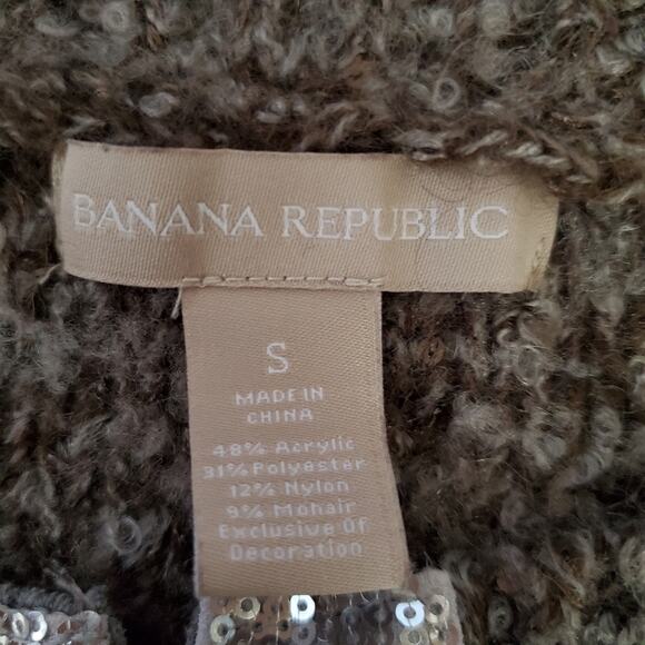 Banana Republic | Mohair Blend Sequin Sweater Coat - Picture 4 of 9